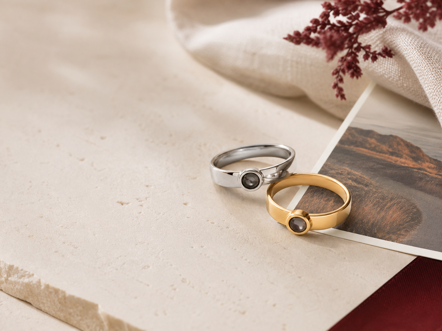 Photo Projection Rings – PhilU personalised photo jewellery