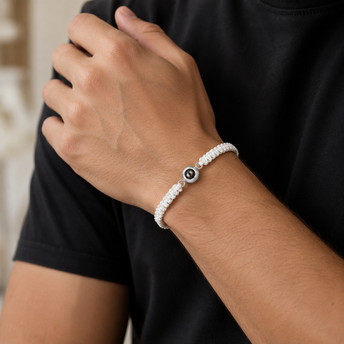 Personalised Photo Projection Bracelet – Custom Picture Bracelet for Men & Women