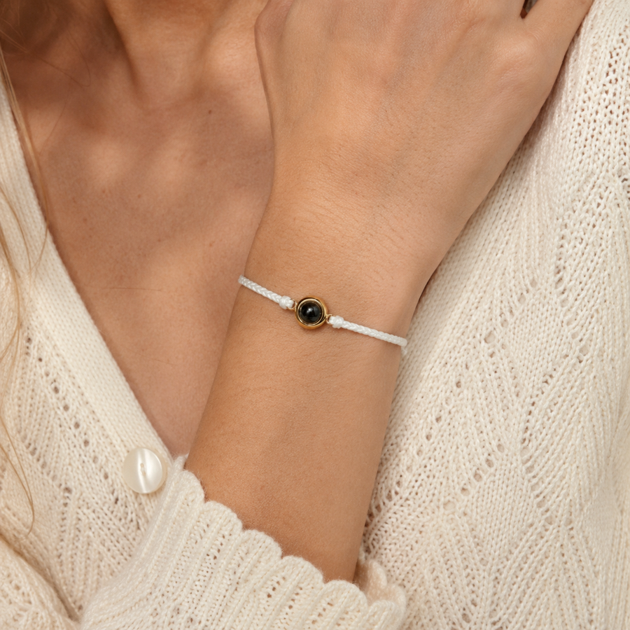 Personalised photo projection bracelet with custom picture