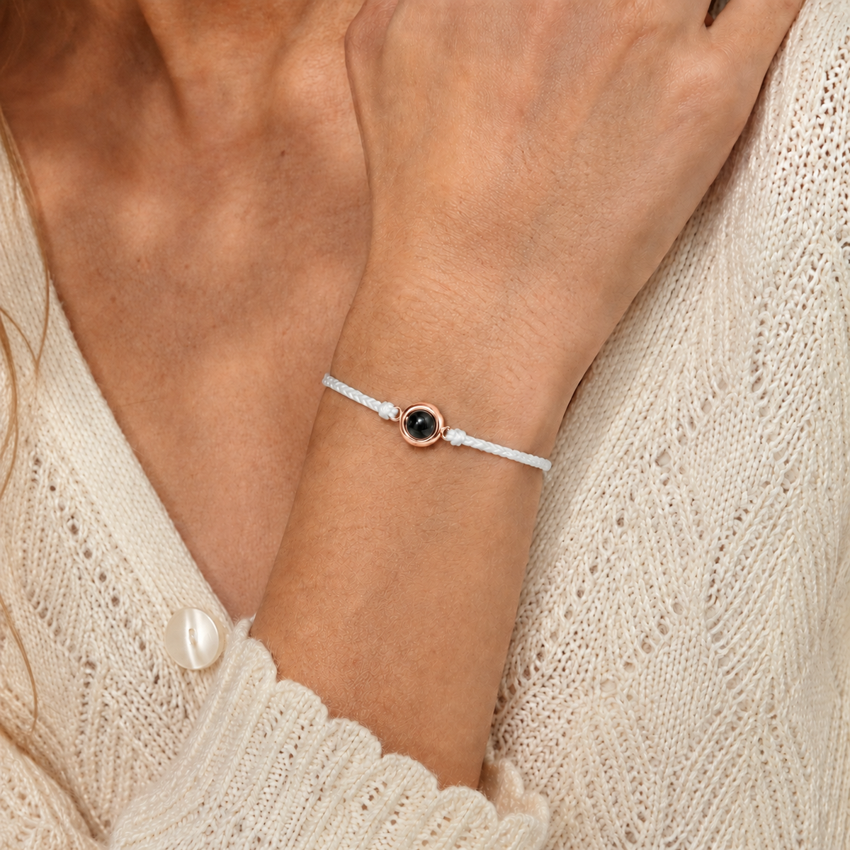 Personalised Photo Projection Bracelet – Custom Picture Bracelet for Men & Women