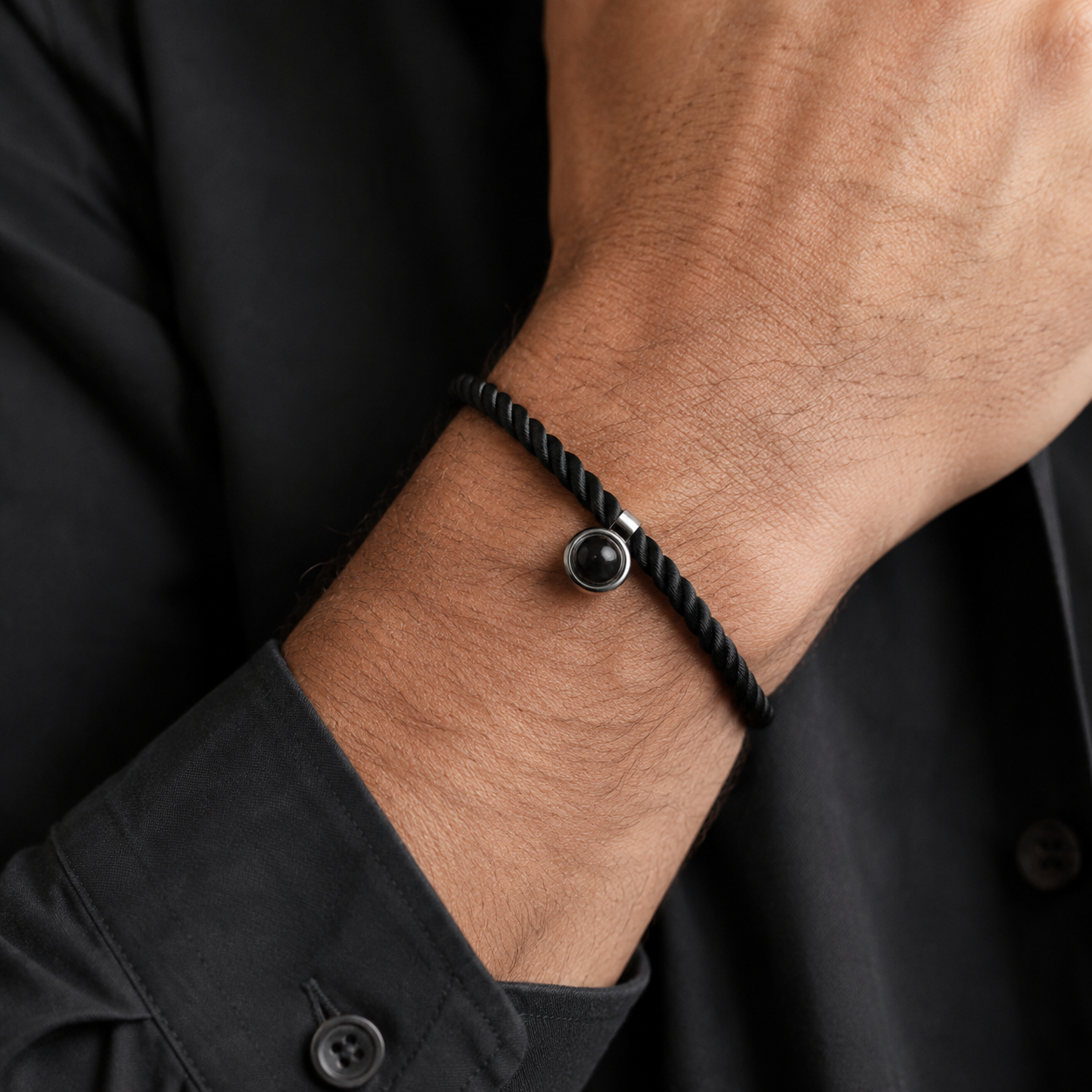 Personalised Classic Rope Photo Projection Bracelet