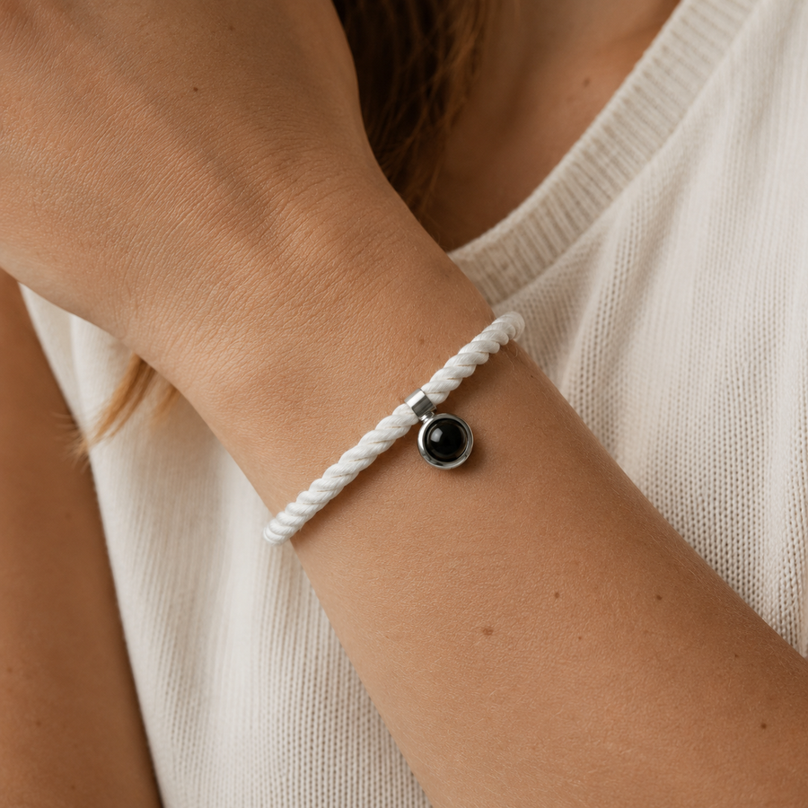 Personalised Classic Rope Photo Projection Bracelet