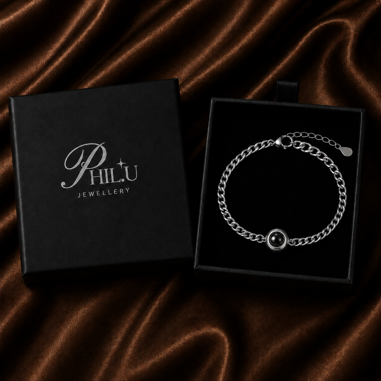 Personalised Classic Memory Chain Photo Projection Bracelet