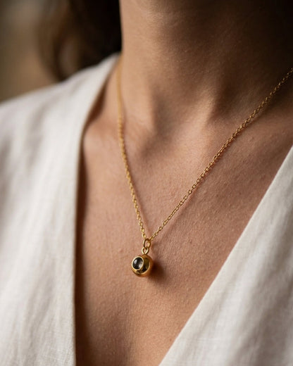 Personalised Classic Circle Photo Projection Necklace