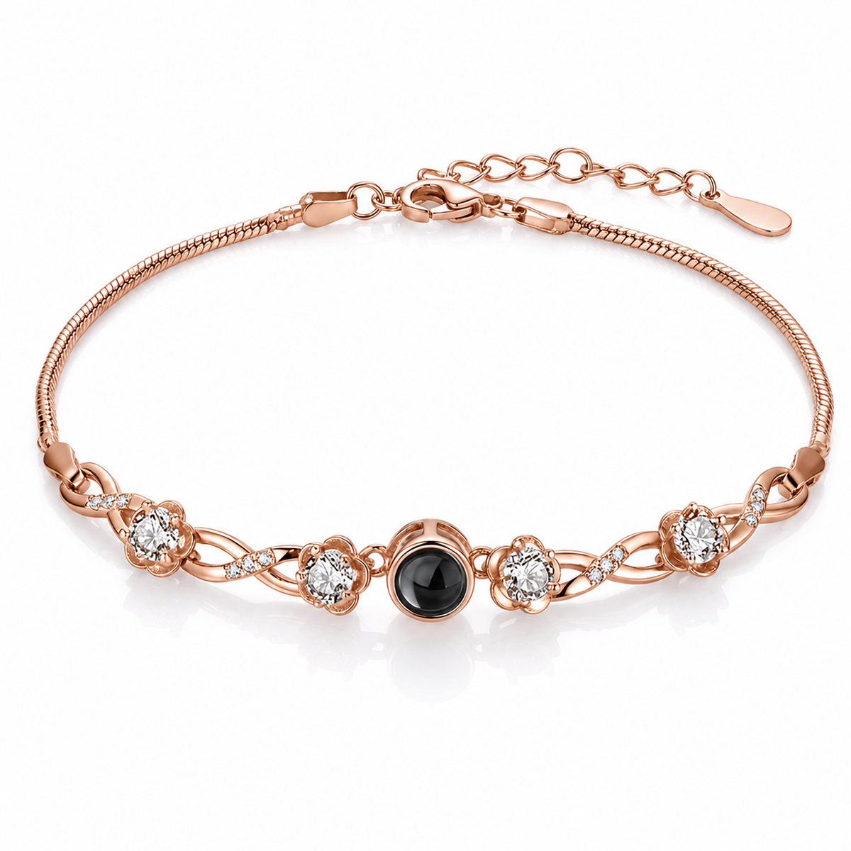 Personalised Blooming Memory Photo Projection Bracelet