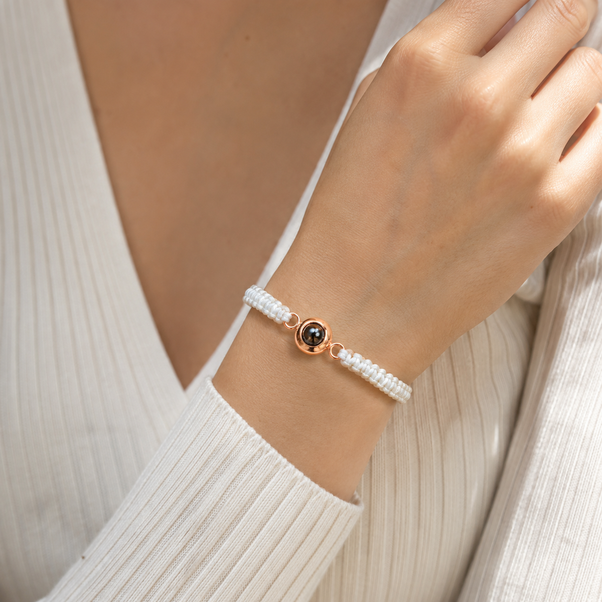 Personalised Photo Projection Bracelet – Custom Picture Bracelet for Men & Women